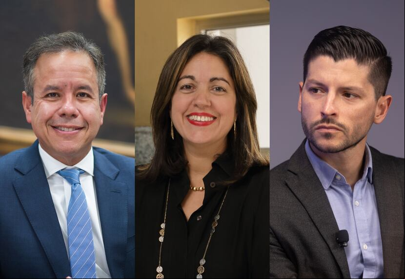 Miguel Romero, Terestella González Denton y Manuel Natal.