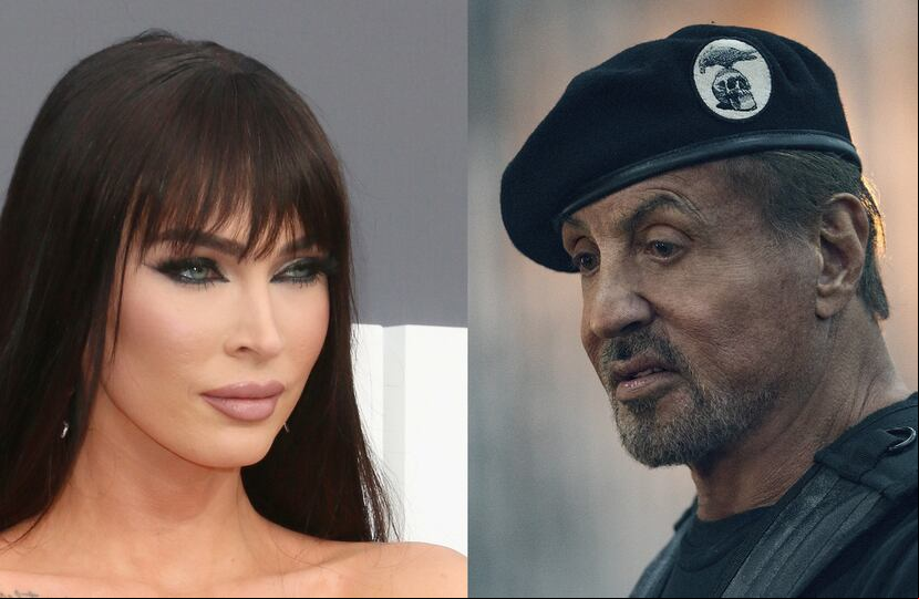 Mega Fox, a la izquierda, y Sylvester Stallone fueron varios de los actores que recibieron los satíricos galardones Razzies, que tradicionalmente se otorgan un día antes de los premios Óscar.