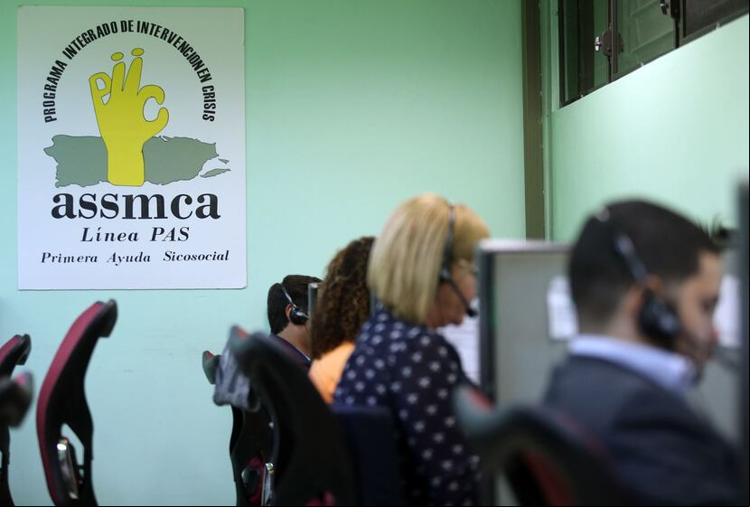 Instalaciones del centro de llamadas de la Línea PAS.