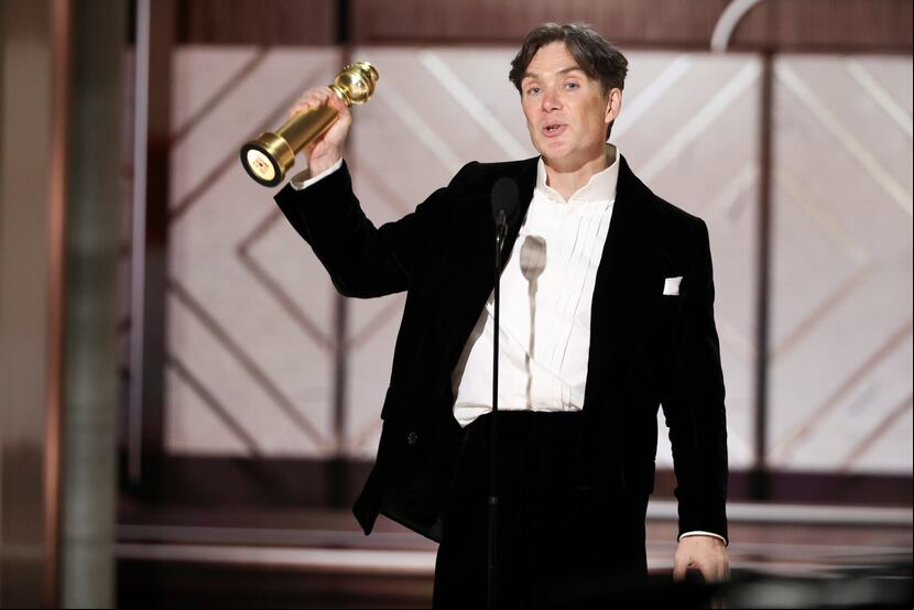 Cillian Murphy recibió el premio a mejor actor en una película de drama por "Oppenheimer" en la 81a edición de los Golden Globes, el domingo 7 de enero de 2024, en el Hotel Beverly Hilton en Beverly Hills, California.